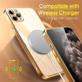 thumbnail image 6 of Crystal Clear Case for iPhone 11 Pro Max, [Not Yellowing] [Camera Protection] [Military Grade Drop Tested] Transparent Shockproof Protective Phone Case Silicone Slim Cover, 6.5", Luxury Gold, 6 of 18