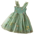 thumbnail image 2 of WOYY Newborn Girls Flower Embroidery Tulle Dress Party Princess Dress with Wing, Sizes 6M-5T, 2 of 8