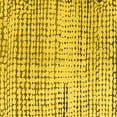 thumbnail image 1 of Ahgly Company Indoor Square Solid Yellow Modern Area Rugs, 4' Square, 1 of 4