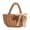 Khaki, variant on Summer Beach Bag Handwoven Straw Toted Bag Weaving Swim Shopping Travel Bag