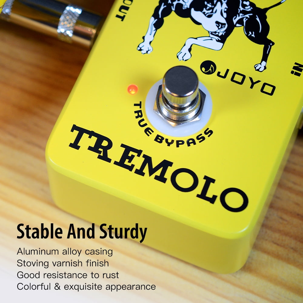 JOYO JF-09 Tremolo Effect Pedal Classic Tube Amplifiers Photoelectric Tube for Electric Guitar