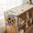 thumbnail image 6 of Table Runners 72 Inches Long Dress Scarves, Spring Dog Farmhouse Kitchen/Dining Table Runner, Coffee Tablerunners, Rustic Watercolor Botanical Floral Sunflower 14x72 Inch, 6 of 9