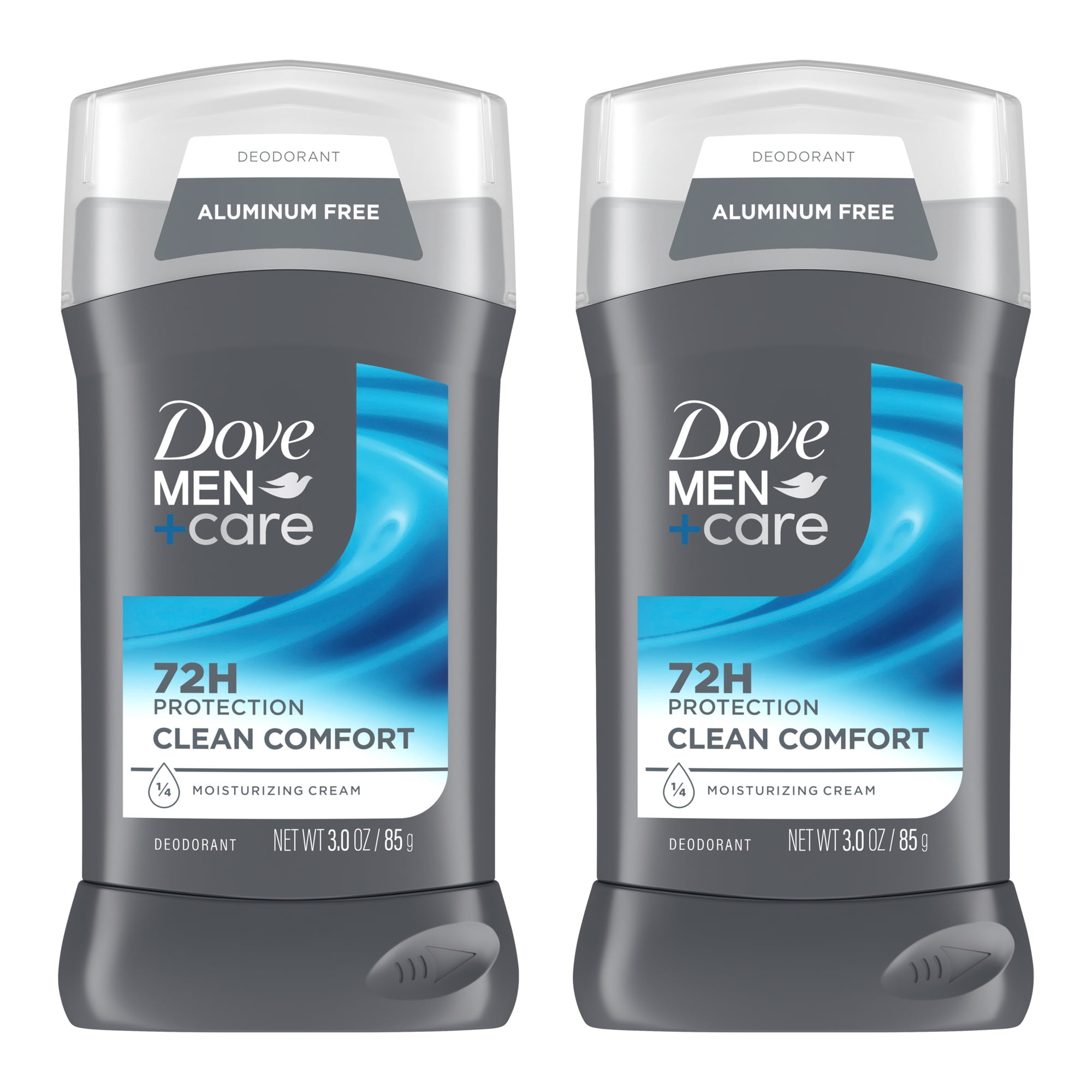 Dove Men+Care Deodorant Stick For Men Aluminum Free 72H Odor Protection Extra Fresh Mens Deodorant With 1/4 Moisturizing Cream 3.0 oz Twin Pack