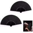 thumbnail image 1 of heritaly 4pcs Folding Fan Scene Layout Decor Dressing Decoration Chinese Hand Fans, 1 of 6