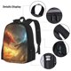 thumbnail image 3 of Balery Red And Blue Fire Dragon B Mochila Escolar 3 en 1 para Niños - Mochila Resistente con Lonchera Térmica y Estuche - Mochila Escolar para Niños y Niñas, 3 of 7