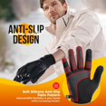 thumbnail image 5 of KitchenKey Winter Gloves Men Women Warm Touchscreen Windproof Thermal Gloves for Cycling Running Driving Hiking Walking Gloves, 5 of 6