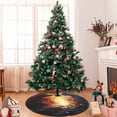 thumbnail image 7 of Lsque Red And White Flame Fox Print Christmas Tree Skirt, Tree Skirt with Ties or Velcro, Perfect for Holiday Decorations, Halloween, and New Year-36", 7 of 7