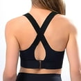 thumbnail image 2 of Zipper Adjustable Sports Bra For Women, High Impact Zip Front Sports Bra Post Surgery Bra With Adjustable Straps High Support, 2 of 5