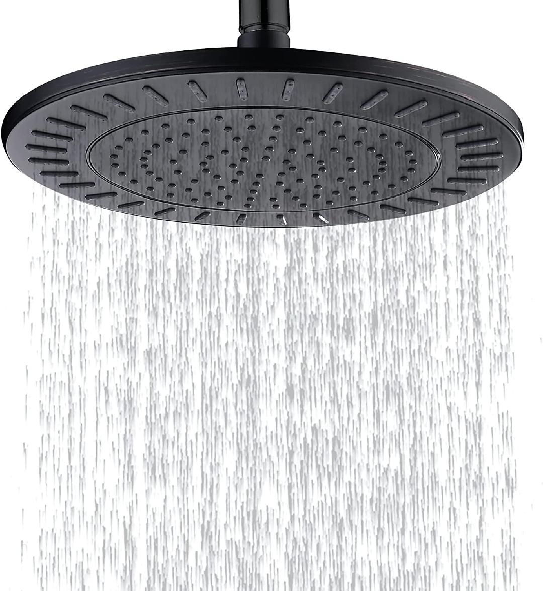 Rain Shower Head, 9 Inch High Pressure Waterfall Showerhead with