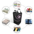 thumbnail image 3 of DouZhe 50L Rectangular Laundry Basket, Fractal Spiral Purple Prints Waterproof Foldable Laundry Hamper with Aluminum Handles, 3 of 6