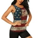 thumbnail image 2 of Balery American Flag1 Camiseta sin mangas estampada ligera para mujer, tops de entrenamiento sin mangas, camisetas de yoga transpirables de secado rápido.-Large, 2 of 7