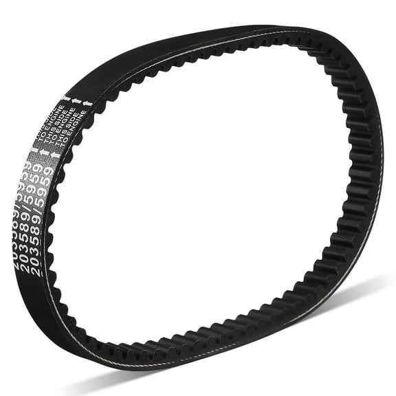 Masteelf Replacement Go Kart Transmission Belt 23.00X21.00X2.00CM Black
