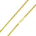 thumbnail image 2 of NYC Gold Plated Sterling Silver Rope Diamond-Cut Necklace Chains 1mm-5mm and 16 Inch to 24 Inch, Best Unisex Gift for Men & Women, 2 of 7