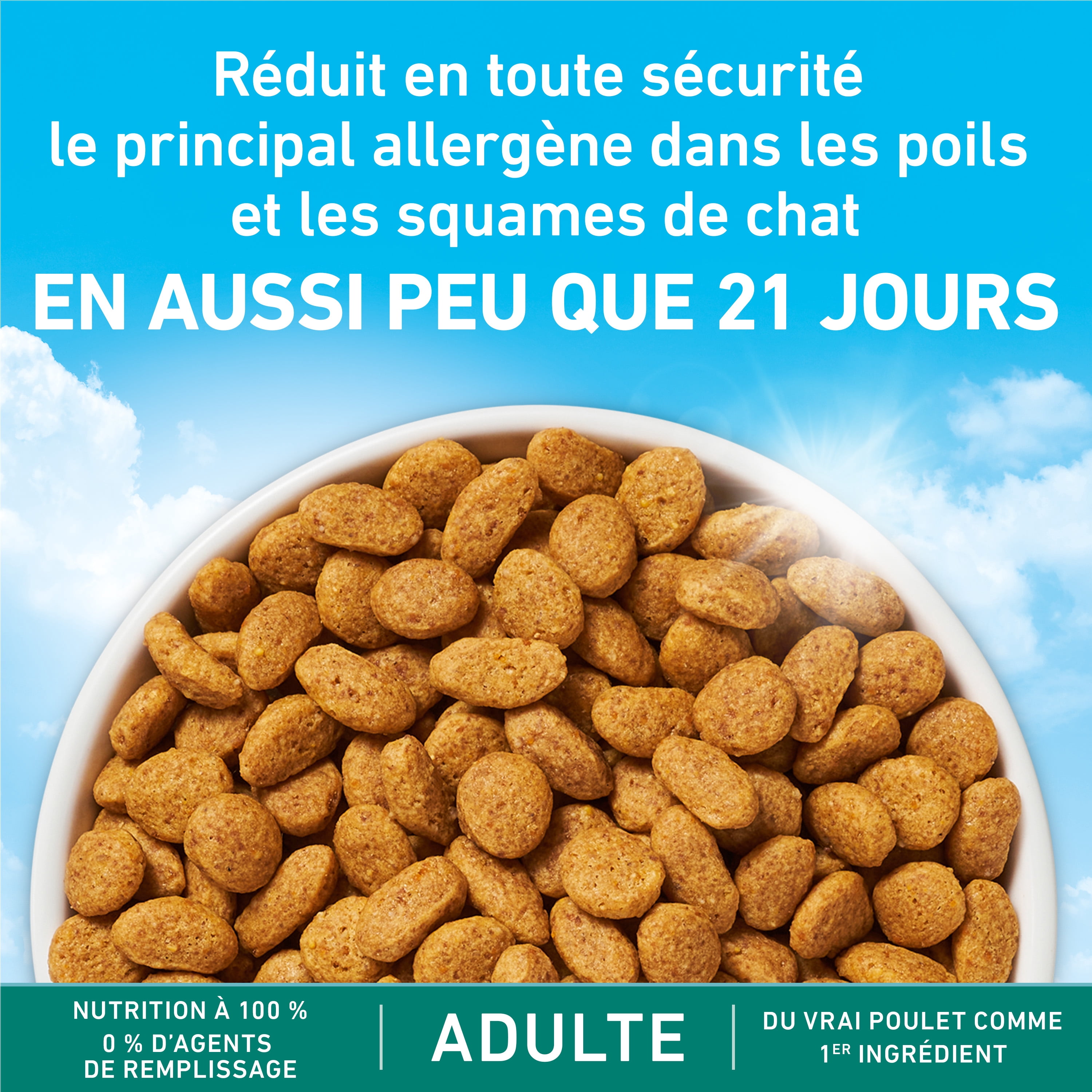 Purina ONE LiveClear Allergen-Reducing Formula With Real Chicken, Dry Cat Food, 1.36 kg