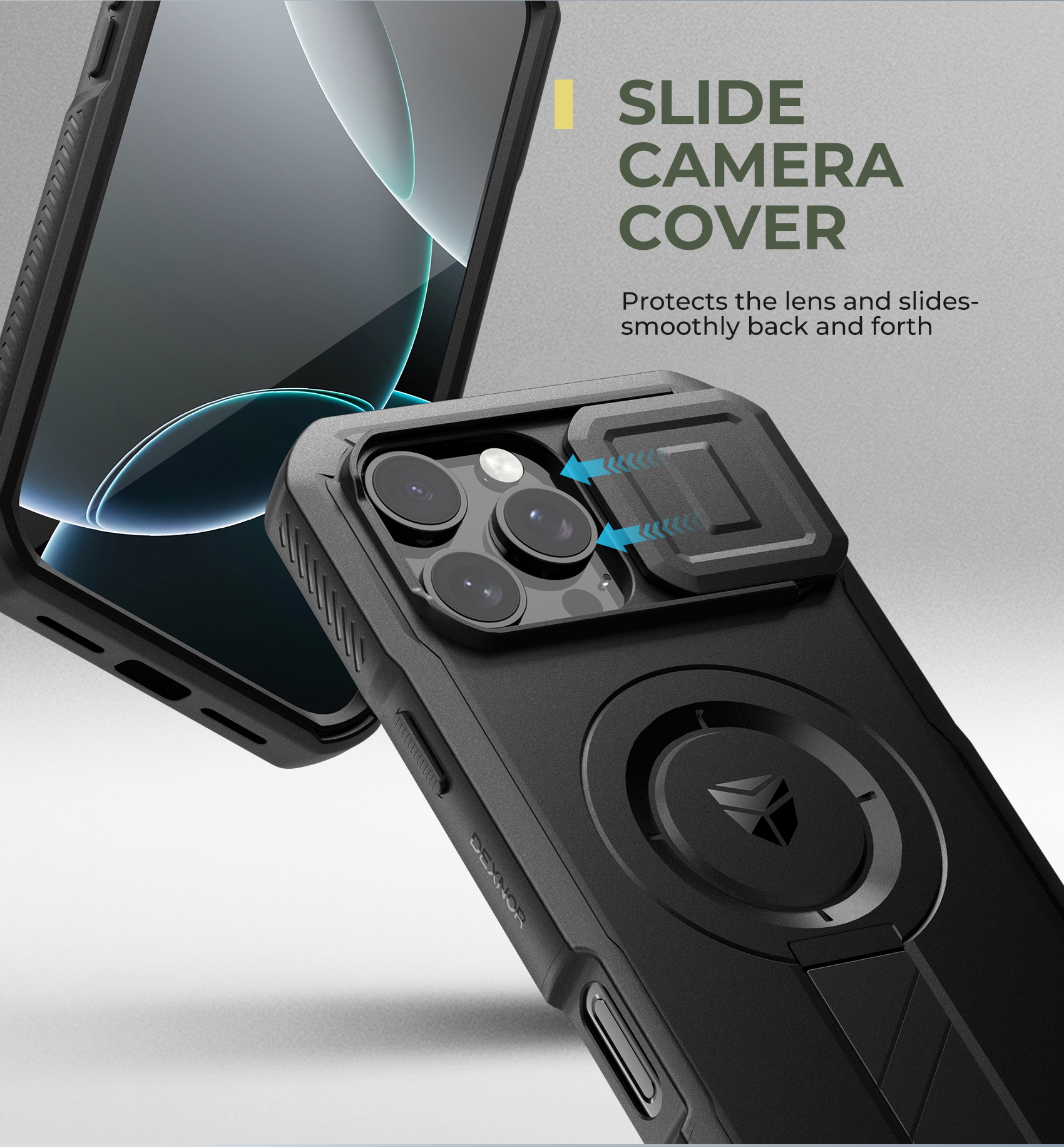 Dexnor iPhone 16 Pro Max Case with Kickstand photo 3
