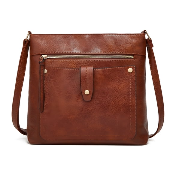 AOMRCOL Bags for Women Large Leather Purses and Handbags Crossbody Tote Shoulder Bag with Side Pockets Adjustable Strap