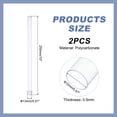 thumbnail image 2 of Tube Rigide Transparent en Plastique avec Embouts, Longueur 250mm, 12mmx13mm, 2 of 2