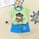 thumbnail image 2 of Camisetas Para Hombre, Conjunto De Camiseta De Manga Corta De Verano Para Niños Y Niñas, Conjunto De Dos Piezas De Pantalones Cortos De Manga Corta Para Niños Y Niñas, 2 of 3