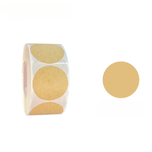 Dot Stickers Price Stickers 500Pcs Round Thermal Labels Self-Adhesive Circle Sticker for Direct Thermal Printer Blank Colored Tags for Business Office Classroom Library Book Labeling