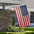 thumbnail image 3 of Embroidered Tea-Stained Patriotic House Flag - 40" x 28", 3 of 4