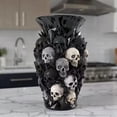 thumbnail image 4 of HuiXinOu Diamond Skull Vase, Gothic Resin Art Decor for Garden, Tabletop, Shelf Display, Halloween and Holiday Centerpiece, 4 of 7