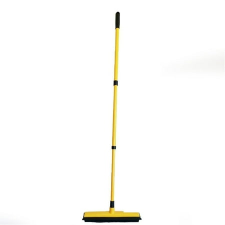 Three-Section Telescopic Pole Carpet Delinting Broom Three-Section Aluminum Alloy Telescopic Rod Long Handled Broom with High-Efficiency Lint for Pet Hair Removal