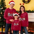thumbnail image 2 of Fiaer Matching Family Christmas Sweatshirts Crew Neck Funny Graphic Pullovers Plus Size Long Sleeve Warm Tops Men XL, 2 of 7