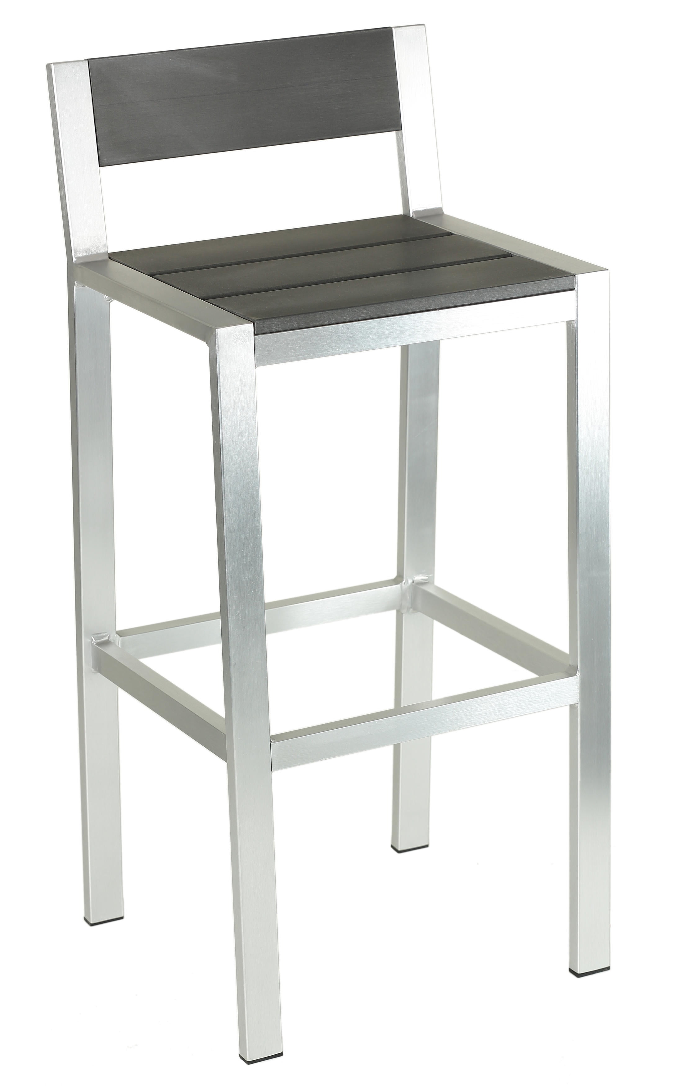 Haven Aluminum Outdoor Barstool In, Outdoor Aluminum Bar Stools With Backs