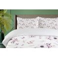 thumbnail image 4 of Ambesonne Anemone Flower Duvet Cover Sets, Bridal Romantic, 2-Queen, Pale Pink Purple Lilac, 4 of 7