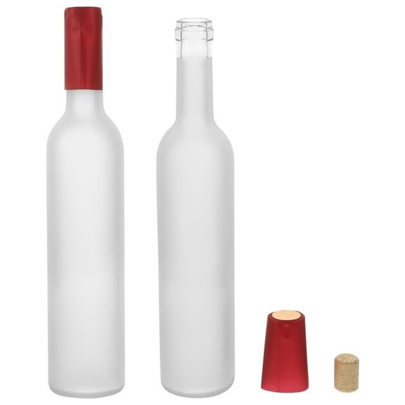 Hemoton 2pcs Empty Wine Bottle Multifunctional Wine Bottle Decorative Empty Wine Glass Bottle