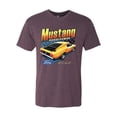thumbnail image 2 of Wild Bobby, Ford Yellow Mustang Horsepower Cars and Trucks Men Premium Tri Blend Tee, Vintage Purple, Medium, 2 of 6