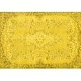 thumbnail image 1 of Ahgly Company Machine Washable Indoor Rectangle Persian Yellow Traditional Area Rugs, 2' x 5', 1 of 4
