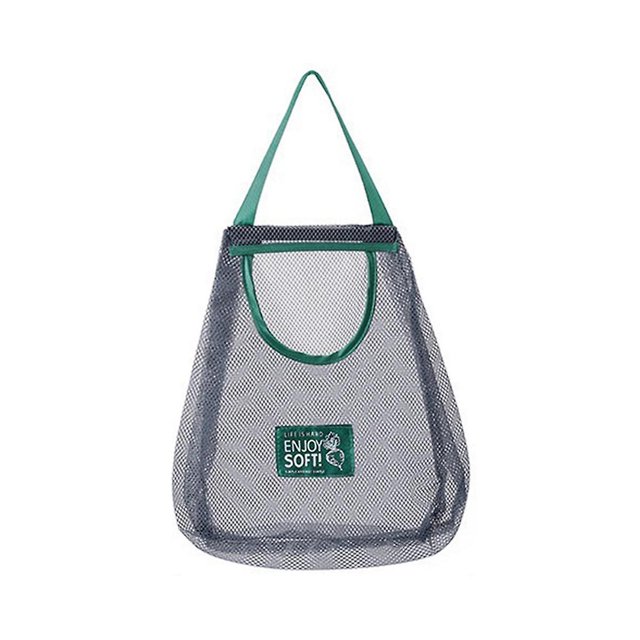 Bolsa de malla reutilizable para colgar en la cocina, de gran capacidad, para almacenar frutas y verduras en el hogar, n.º 2, como se muestra, como se muestra