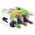 thumbnail image 6 of mDesign Plastic Modern Free-Standing Bottle Rack Storage Organizer - White, 6 of 8