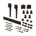 thumbnail image 1 of Prime-Line 5971981 Steel Barn Door Hanger Kit, Black, 1 of 1