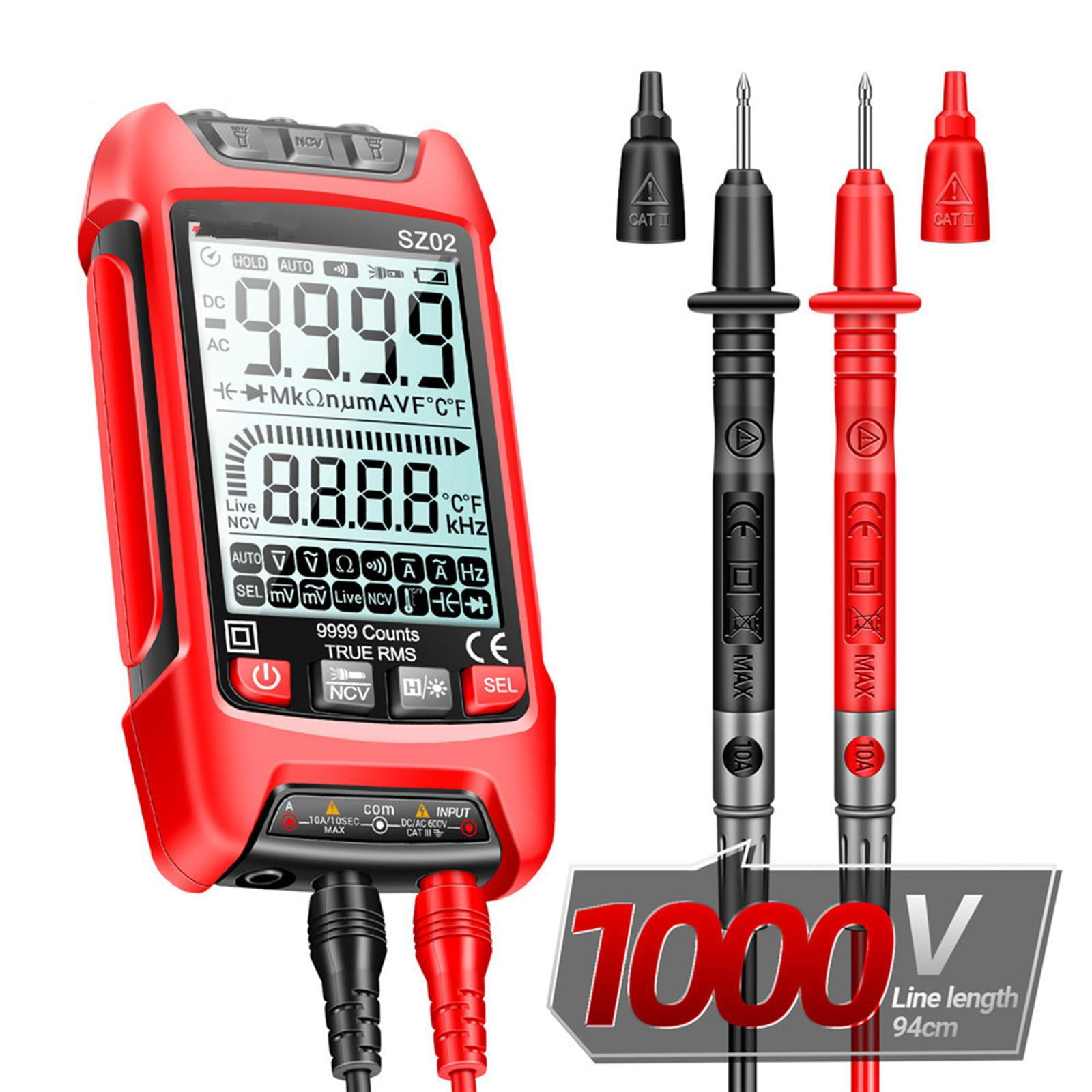 Intelligent Multimeter with Backlit Display Elec Testers Repair Tool