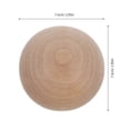 thumbnail image 2 of 4pcs Round Wooden Ball For Craft: 3inch/7.5cm Unfinished Hardwood Round Sphere Orbs For Diy Projects Kids Drawing Painting Decor Sketching Model, 2 of 3