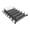 6 sets, variant on Refrigerator Drink Beverage Pusher Rack with Spring Loaded Rails and Clear Dividers for Shelf Display