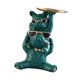 thumbnail image 3 of Figuras abstractas de animales de resina, estatuas de cachorros, bandeja de almacenamiento, entrada, llave, refrigerio Verde, 3 of 4
