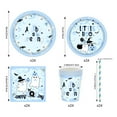 thumbnail image 3 of Hometravel Halloween Tableware Set, Disposable Party Supply Collection, Complete Dining Set with Plates Cups Napkins and Straws, 3 of 6