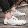 thumbnail image 5 of NOKIO Men's L𝗈w Top Che𝗅sea B𝗈𝗈𝑡𝑠 Elastic 𝖫a𝖼e Up Ankle Boot Non-S𝗅ip Wate𝗋proof Sneakers Lightweight Breathable Sport Shoes Hiking Running Zapatos Shoes, 5 of 9