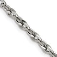 thumbnail image 2 of Chisel Stainless Steel Polished 4.4mm Fancy Twisted Link Chain - 18", 2 of 8