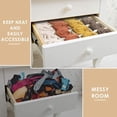thumbnail image 4 of Tutuviw Underwear Drawer Organizer Foldable Sock Container Soft Fabric Sock Holder Storage Organizer for Underwear Socks Panties Ties Lingerie(Beige-24 Cells), 4 of 8