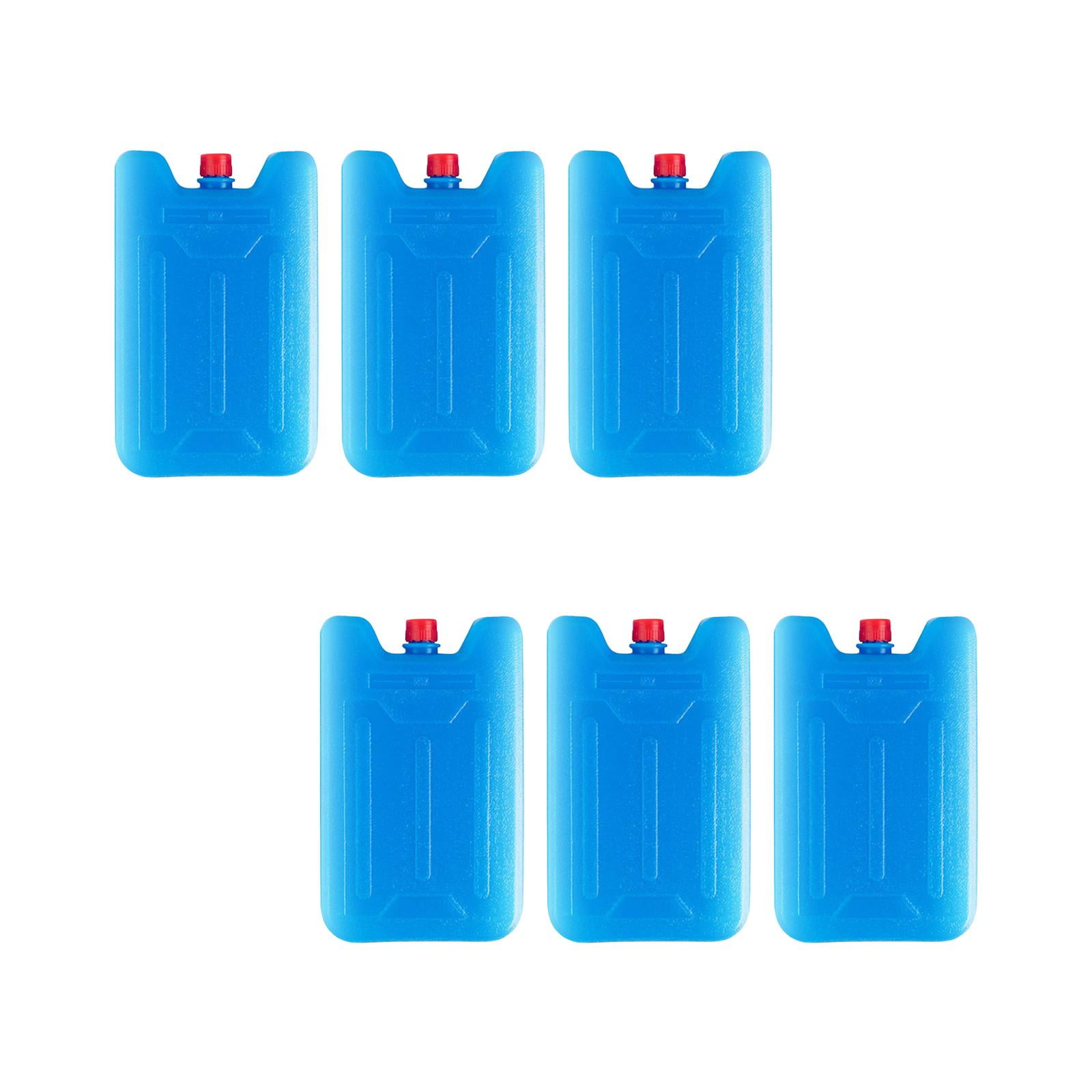 6 Pieces Freezer Packs, Ice Blocks Cooling Elements that Simply Stays for Longer Travel Blocks Ice Packs for Travel 18cmx12cmx3.5cm