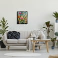 thumbnail image 3 of Stupell Industries Whimsical Floral Garden Botanical & Floral Painting Black Floater Framed Art Print Wall Art, 17 x 21, 3 of 10