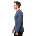 thumbnail image 3 of Threadfast Apparel T3001 Epic CVC Long Sleeve T-Shirt-Heather Navy-2XL, 3 of 3