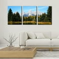 thumbnail image 4 of 3 Pieces Canvas Art Wall Decor Grand Teton National Park Pictures Natural Landscape Painting Pond Prints on Canvas Modern Artwork Stretched and Framed Ready to Hang - 12" x 16" x 3, 4 of 6