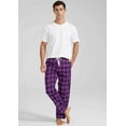 thumbnail image 4 of HiddenValor Mens Plaid Cotton Pajama Lounge Pants, 4 of 4