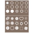 thumbnail image 1 of Autocollant de Scrapbooking Transparent Assorti : 30 Pcs Autocollant de Cadre Photo Album, 1 of 5