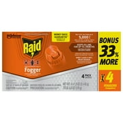 Raid Concentrated Deep Reach Pest Killer & Roach Fogger, 1.5 fl oz, 4 Count